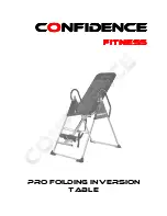 Предварительный просмотр 1 страницы Confidence Fitness Pro Folding Inversion Table Manual