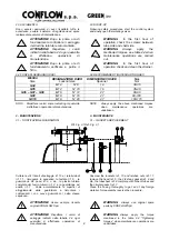 Предварительный просмотр 5 страницы CONFLOW GREEN GV 4 Installation And Maintenance Manual