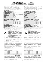 Preview for 3 page of CONFLOW Power Genex IPGIPC315 Installation And Maintenance Manual