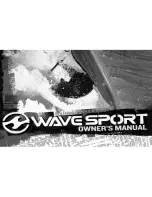 Confluence Watersports Wave Sport Owner'S Manual preview