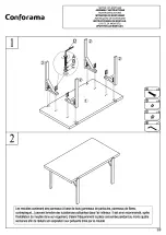 Preview for 2 page of CONFORAMA DELHI DINING TABLE Assembly Instructions