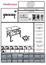 Preview for 1 page of CONFORAMA MARTY COFFEE TABLE Assembly Instructions