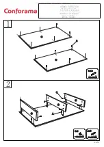 Preview for 2 page of CONFORAMA MARTY COFFEE TABLE Assembly Instructions