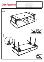 Preview for 3 page of CONFORAMA MARTY COFFEE TABLE Assembly Instructions