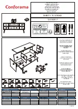 Preview for 1 page of CONFORAMA MARTY TV STAND Assembly Instructions Manual