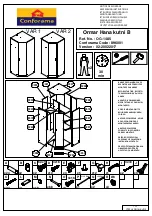 Preview for 1 page of CONFORAMA Ormar Hana kutni B 896001 Assembling Instructions