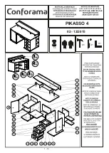 Preview for 1 page of CONFORAMA PIKASSO 4 214323 Assembling Instructions