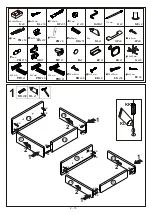 Preview for 2 page of CONFORAMA PIKASSO 4 214323 Assembling Instructions