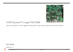 Preview for 1 page of Congatec COM Express conga-IT6/COMe User Manual