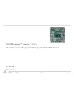 Congatec COM Express conga-TC175 User Manual preview