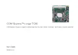 Предварительный просмотр 1 страницы Congatec COM Express conga-TCA5 User Manual