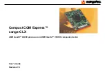 Предварительный просмотр 1 страницы Congatec Compact COM Express conga-CLX User Manual