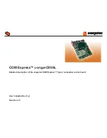 Предварительный просмотр 1 страницы Congatec conga-CEVAL User Manual