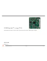 Congatec Conga-TCA User Manual предпросмотр