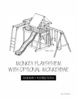 Congo Play MONKEY PLAYSYSTEM WITH OPTIONAL MONKEYBAR Assembly Instructions Manual preview