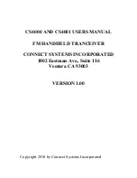 Preview for 1 page of Connect Systems CS4000 User Manual