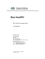 Connect Tech Blue Heat/PCI PCI Serial Communications User Manual preview