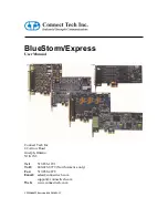 Connect Tech BlueStorm/Express RS-232 User Manual предпросмотр