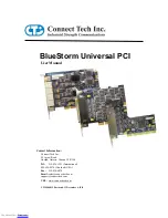 Connect Tech BLUESTORM UNIVERSAL PCI User Manual preview