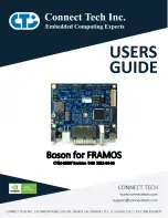 Предварительный просмотр 1 страницы Connect Tech Boson for FRAMOS User Manual