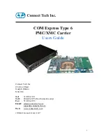 Preview for 1 page of Connect Tech COM Express 6 User Manual