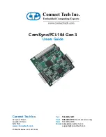 Preview for 1 page of Connect Tech CPG004 User Manual