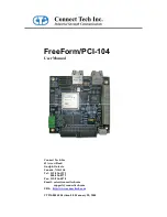 Connect Tech FREE FORM/PCI-104 104 User Manual preview