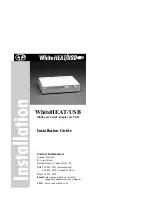 Connect Tech WhiteHEAT/USB Installation Instructions Manual preview