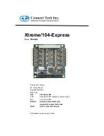 Connect Tech Xtreme/104-Express User Manual preview