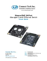 Preview for 1 page of Connect Tech Xtreme/GbE User Manual