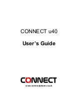 Preview for 1 page of Connect U40 User Manual