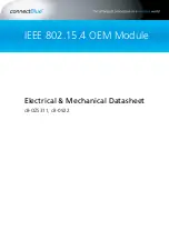 connectBlue cB-0922 Electrical & Mechanical Datasheet предпросмотр