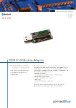 connectBlue OEM USB Module Adapter Manual preview