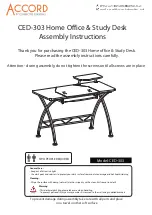 Connected Essentials ACCORD CED-303 Assembly Instructions Manual предпросмотр