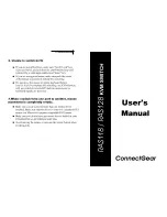 ConnectGear RAS118 User Manual предпросмотр