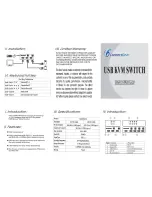 Предварительный просмотр 1 страницы ConnectGear USB kvm switch User Manual