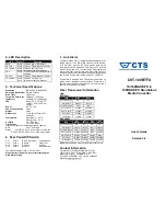 Preview for 2 page of Connection Technology Systems CVT-100BTFX User Manual