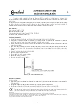 Preview for 3 page of Connectland H-S002 Installation Manual