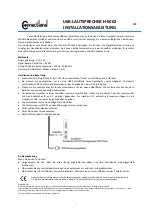 Preview for 4 page of Connectland H-S002 Installation Manual