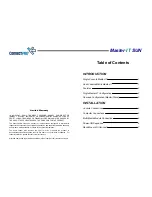 ConnectPRO Master-IT SUN SR-14 User Manual предпросмотр