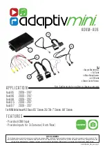 Предварительный просмотр 1 страницы Connects2 AdaptivMini ADVM-AU6 Quick Start Manual