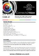 Preview for 1 page of Connects2 CAM-61 User Manual