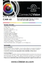 Preview for 1 page of Connects2 CAM-65 User Manual