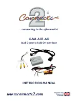 Предварительный просмотр 1 страницы Connects2 CAM-AU1-AD Instruction Manual