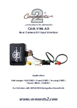 Connects2 CAM-VW6-AD Installation Manual предпросмотр