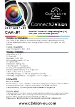 Предварительный просмотр 1 страницы Connects2 Vision CAM-JP1 User Manual