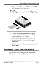 Preview for 11 page of Conner 800 MB Travan Installation Manual