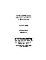 Conner CFP2107 Series Product Manual preview