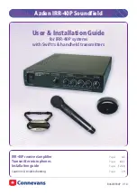 Preview for 2 page of Connevans Azden IRR-40P User'S Installation Manual