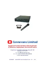 Preview for 21 page of Connevans Azden IRR-40P User'S Installation Manual